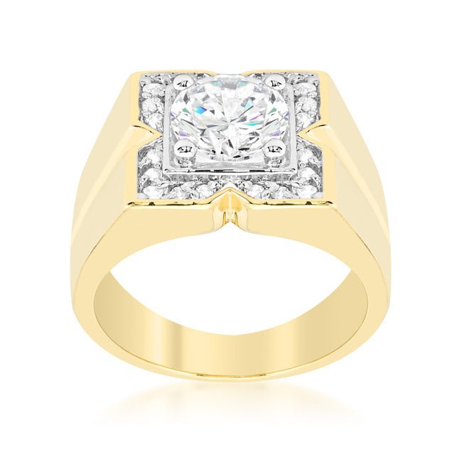 Christina 0.3ct CZ Open Contemporary Wide Ring - ThisandThatShoppe
