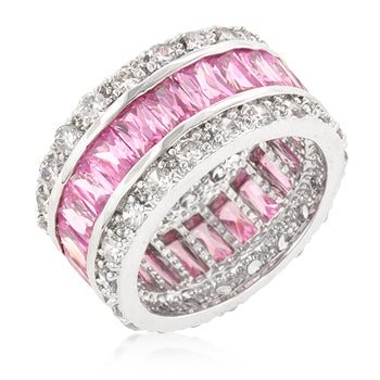 Triple Row Zircon Eternity Ring - ThisandThatShoppe