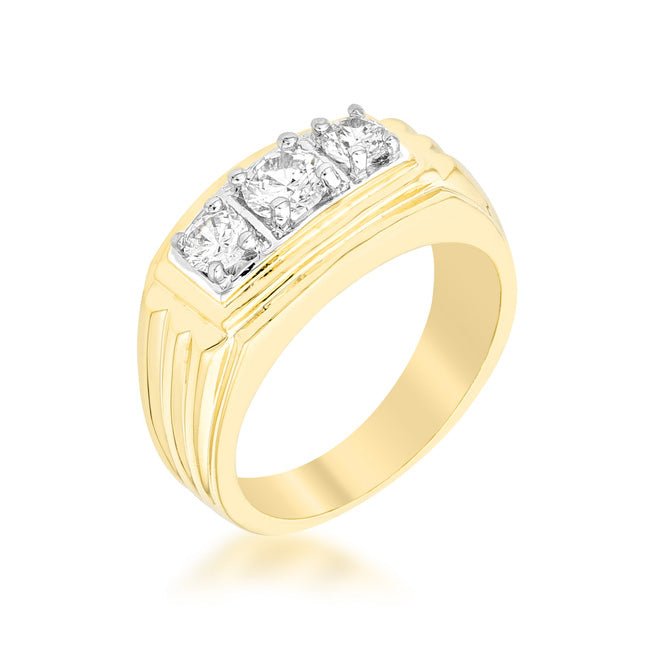 Shauna 0.4ct CZ Wide Contemporary Ring - ThisandThatShoppe