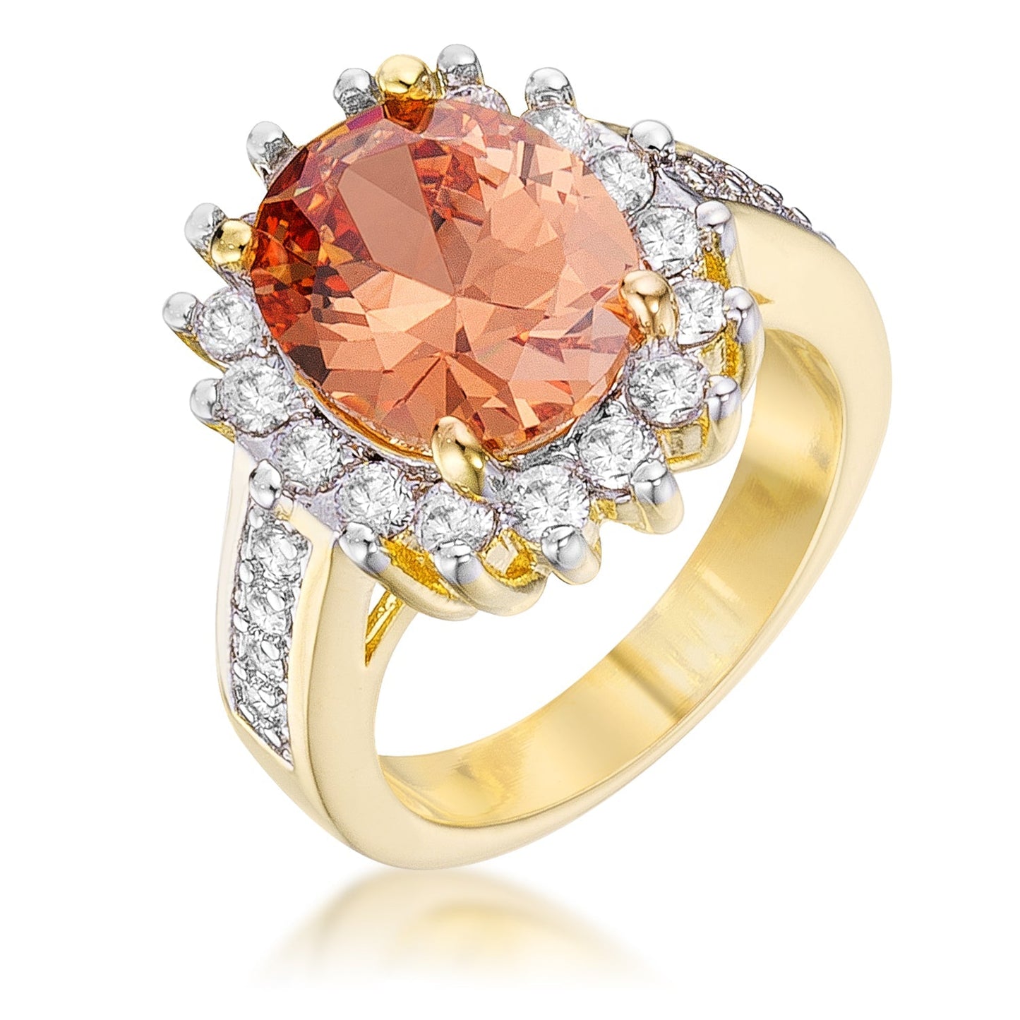 Avera Royal Inspired Round Solitaire Engagement Ring in Silver