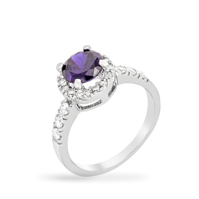 Tape Baguette Cubic Zirconia Engagement Ring - ThisandThatShoppe
