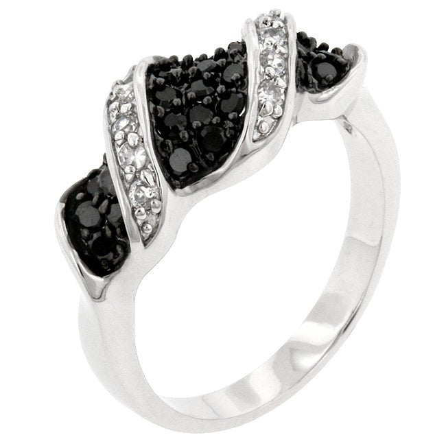Cubic Zirconia Swirl Ring - ThisandThatShoppe