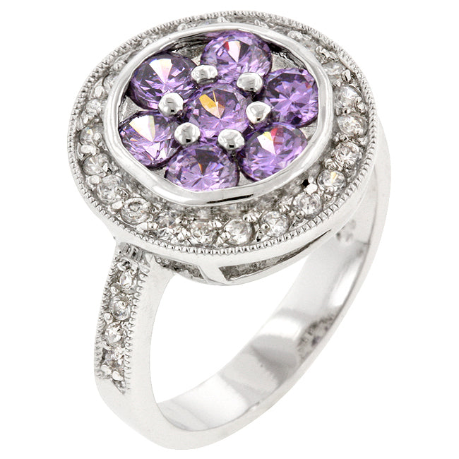 Amethyst Lily Ring - ThisandThatShoppe