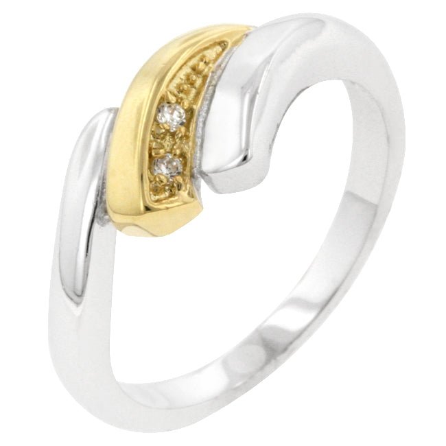 Two-tone Swirl Ring - ThisandThatShoppe