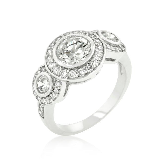 Fitzgerald Cubic Zirconia Ring - ThisandThatShoppe