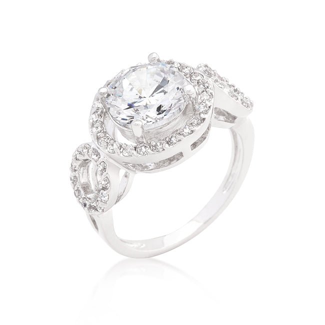 Round Cut Trio Cubic Zirconia Ring - ThisandThatShoppe