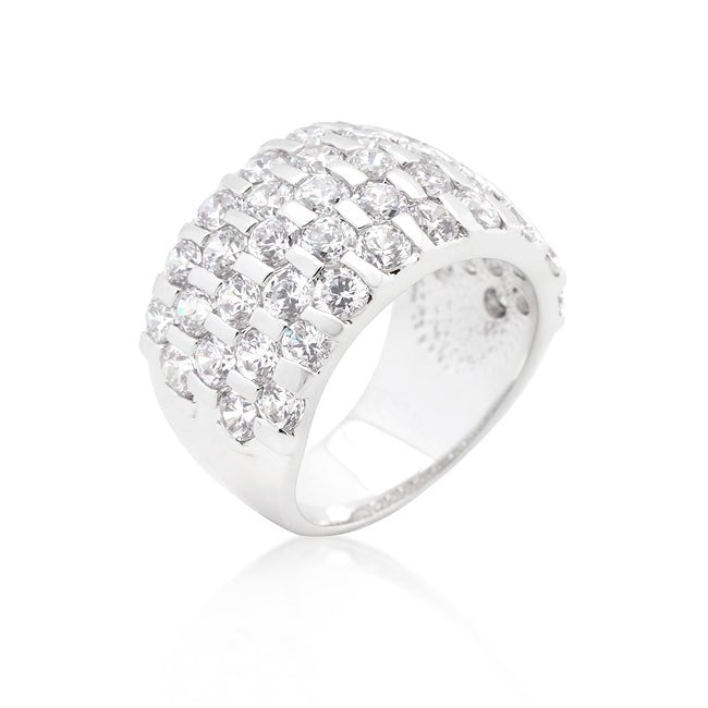 Channel Set Princess Cut Ring - ThisandThatShoppe