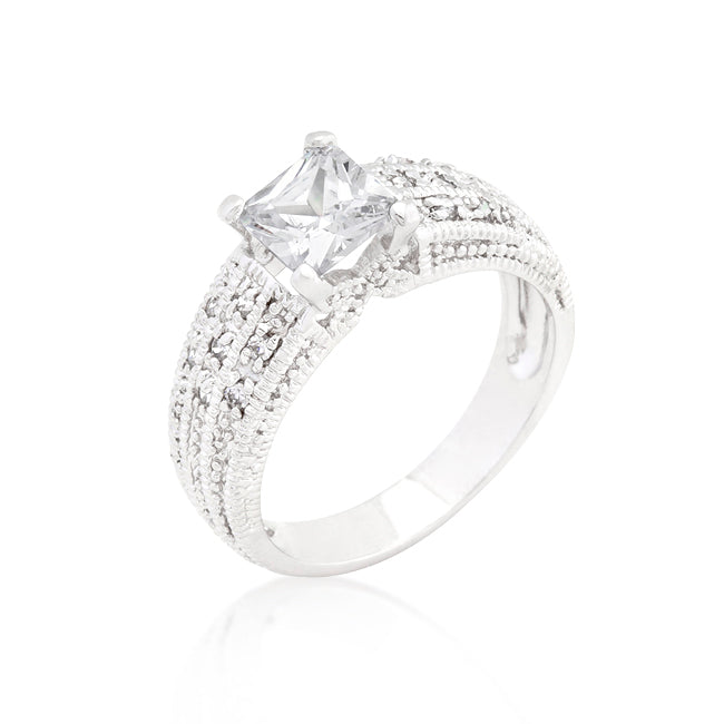 Cubic Zirconia Princess Cut Ring - ThisandThatShoppe
