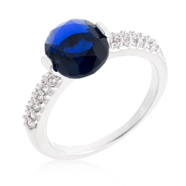 Avera Two Tone Crown Ring With Gold Accents