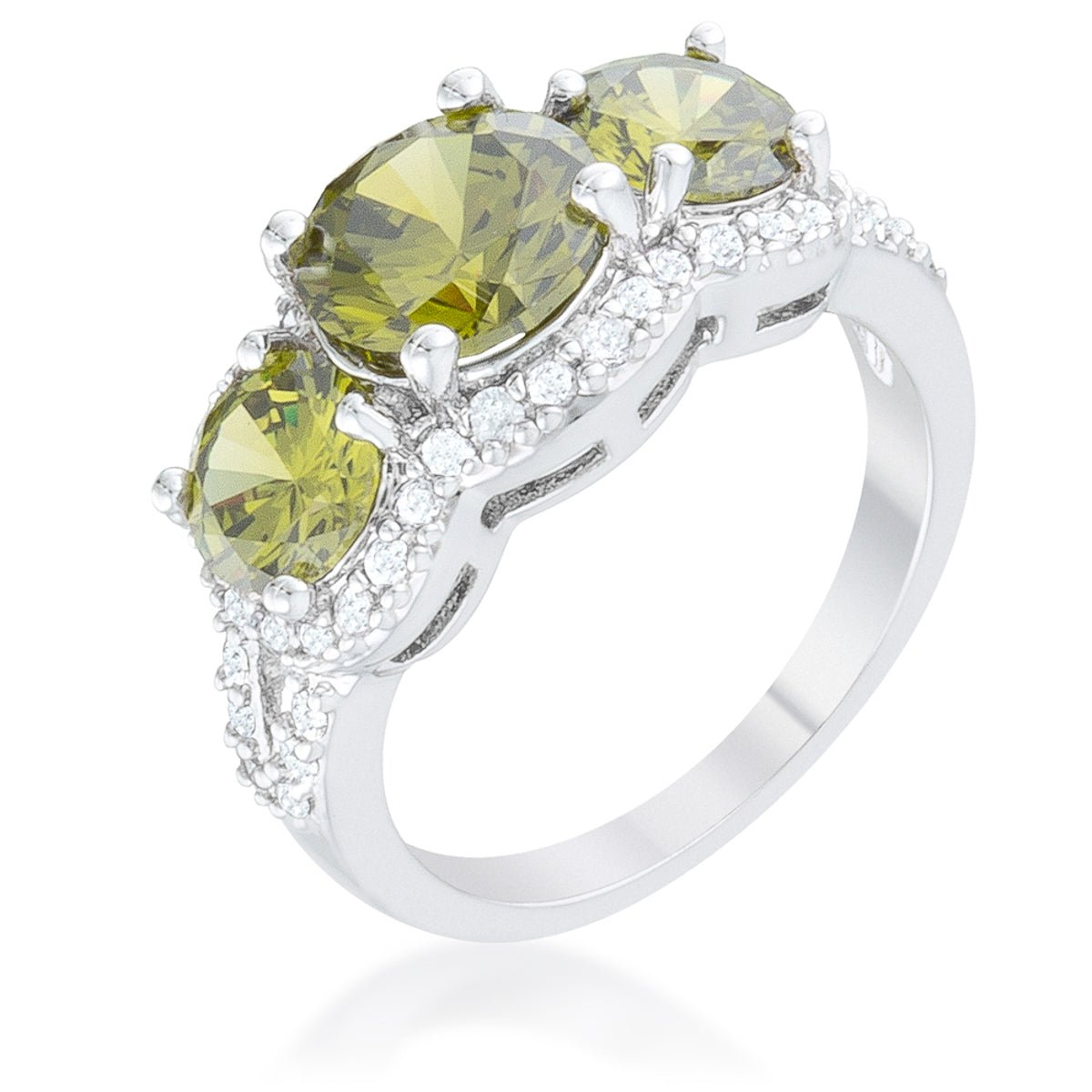 Garnet Classic Trio Ring - ThisandThatShoppe