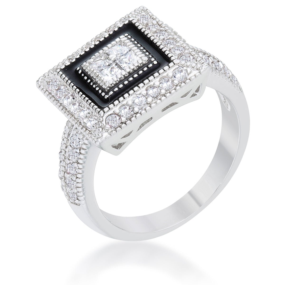 Shira 0.7ct CZ Antique Ring - ThisandThatShoppe