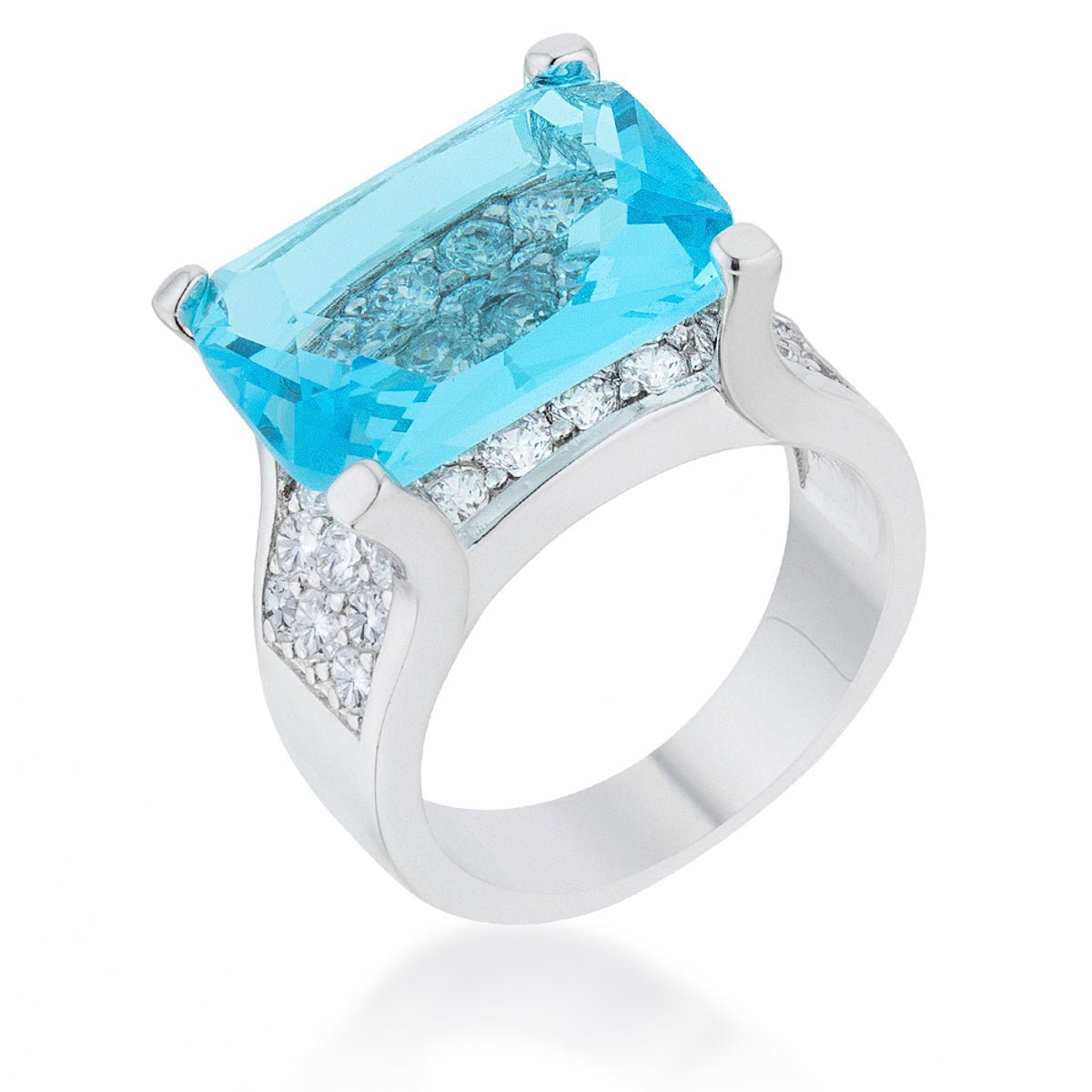 Mina 15.4ct CZ Cocktail Ring - ThisandThatShoppe