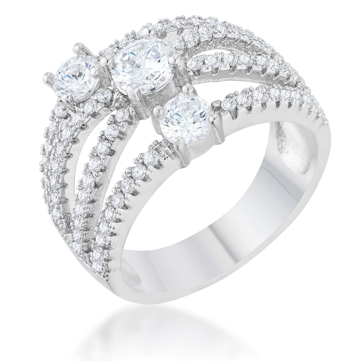 Beatrice 1.8ct CZ Statement Ring - ThisandThatShoppe