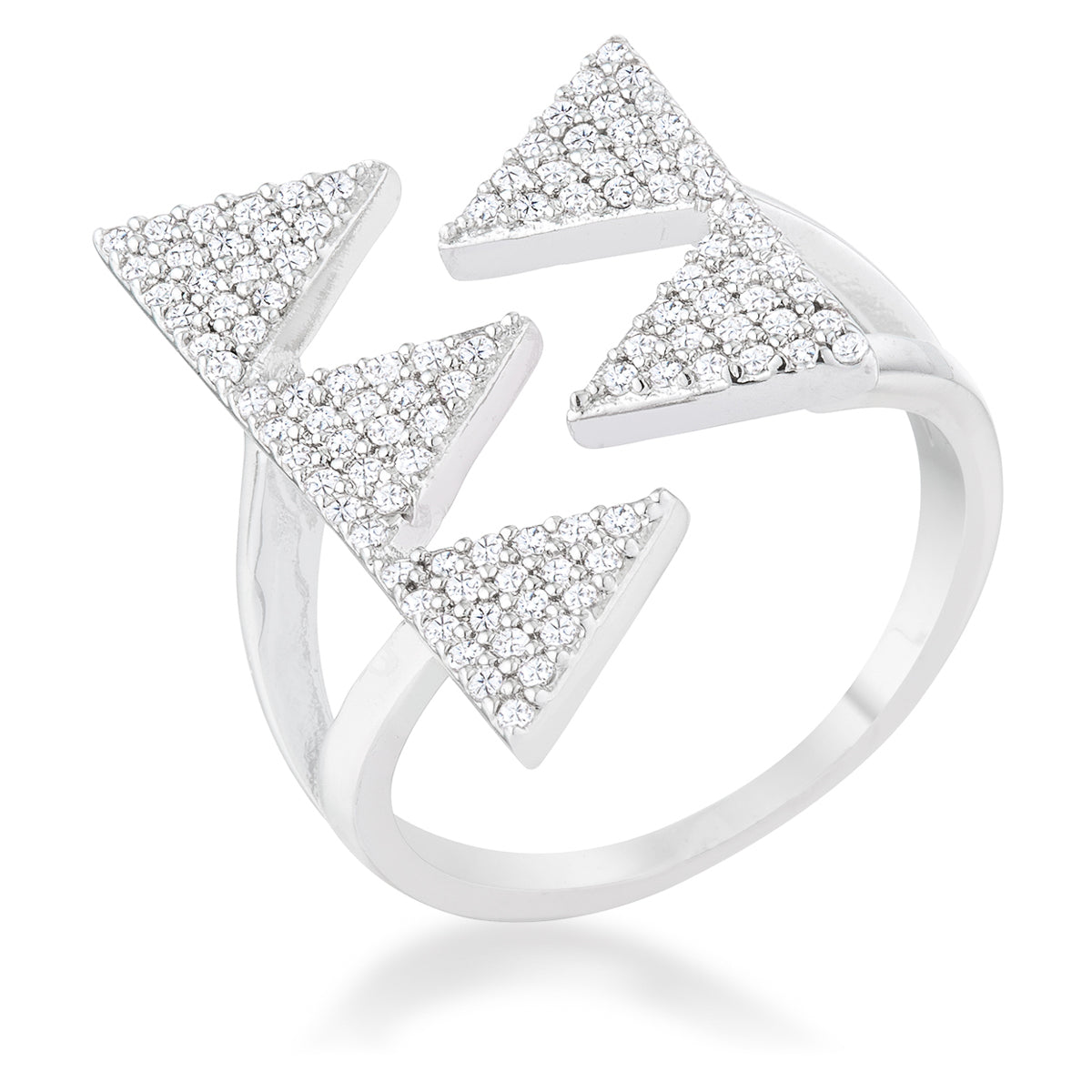 Nori 0.63ct CZ Geometric Contemporary Ring - ThisandThatShoppe