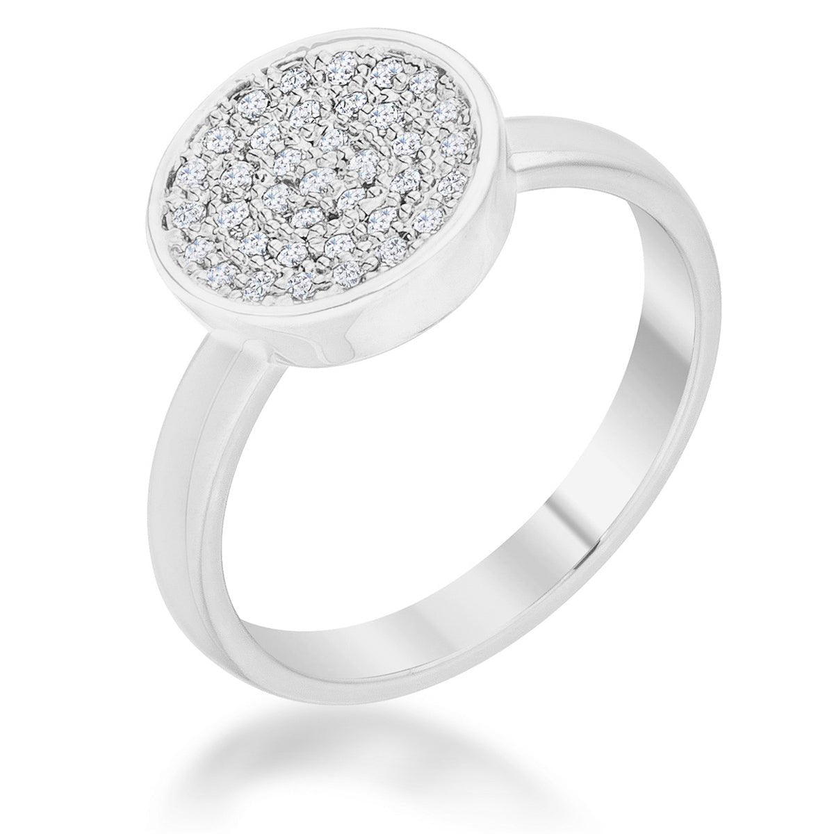 0.2ct CZ Pave Circle Ring - ThisandThatShoppe