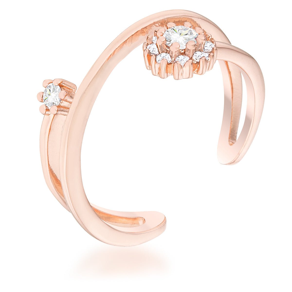 Krista 0.25ct CZ Abstract Wrap Ring - ThisandThatShoppe