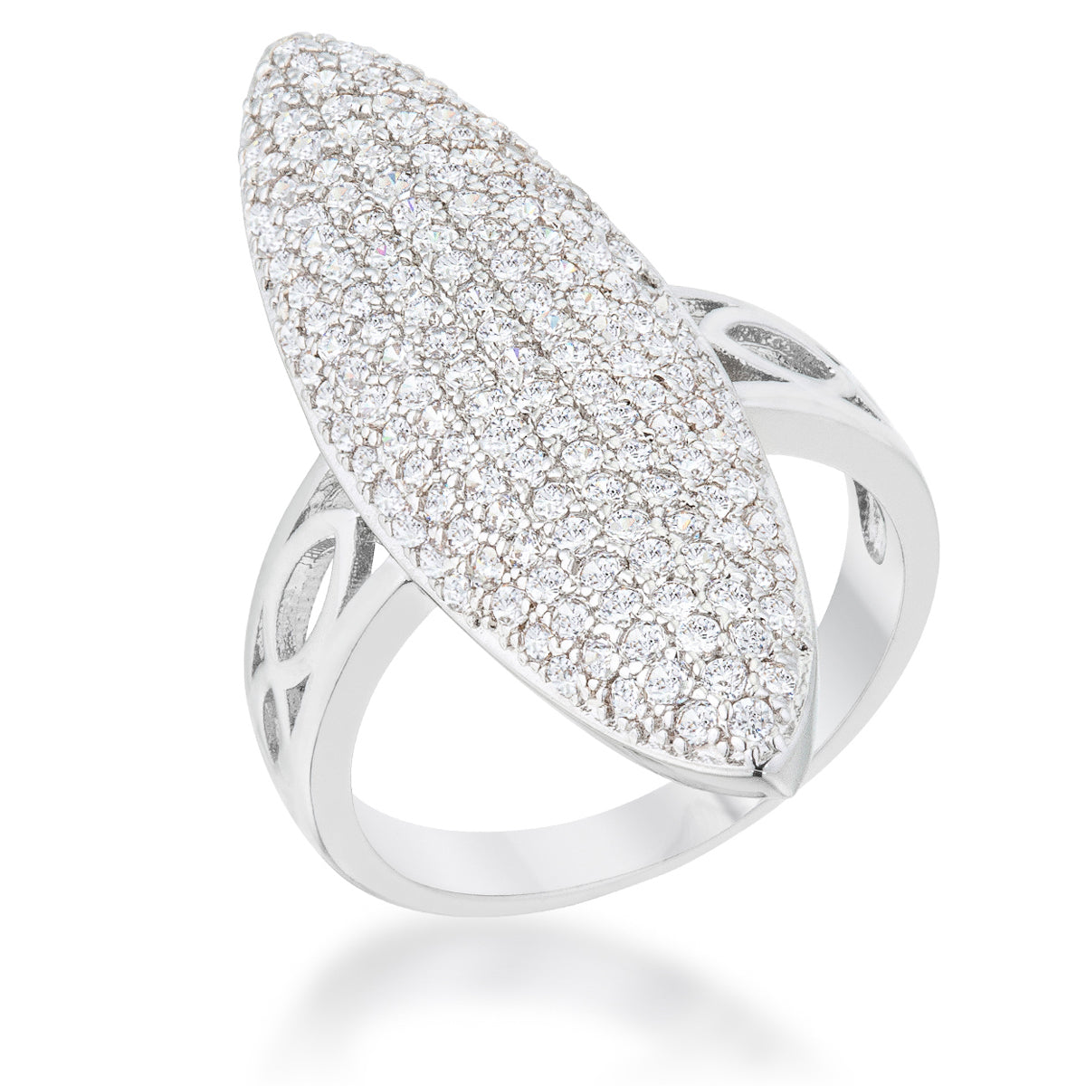 Bella 2.3ct CZ Contemporary Cocktail Ring - ThisandThatShoppe