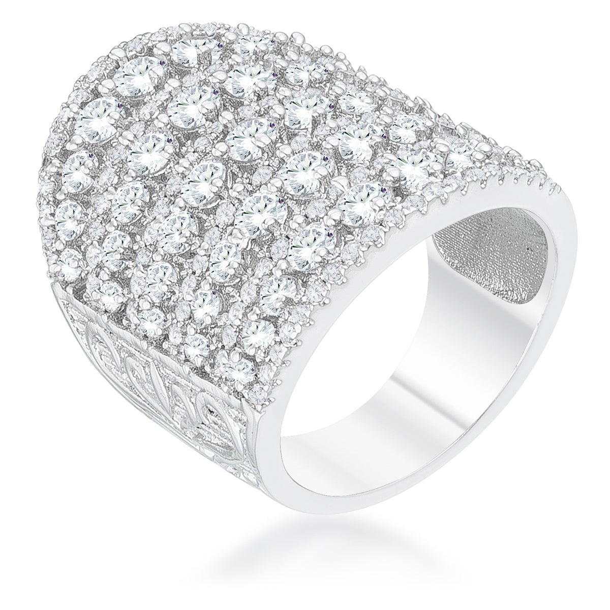 Charlyn 2.5ct CZ Statement Cocktail Ring - ThisandThatShoppe