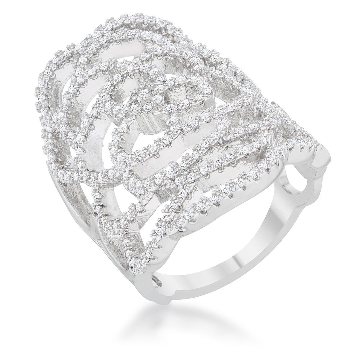 Rosa 1.25ct CZ Filigree Cocktail Ring - ThisandThatShoppe