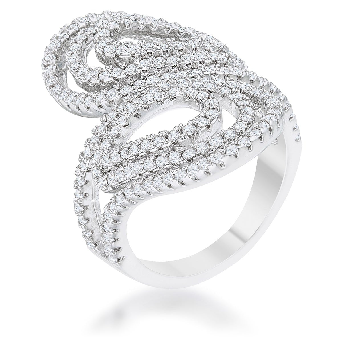 Serina 1ct CZ Pave Circle Ring - ThisandThatShoppe
