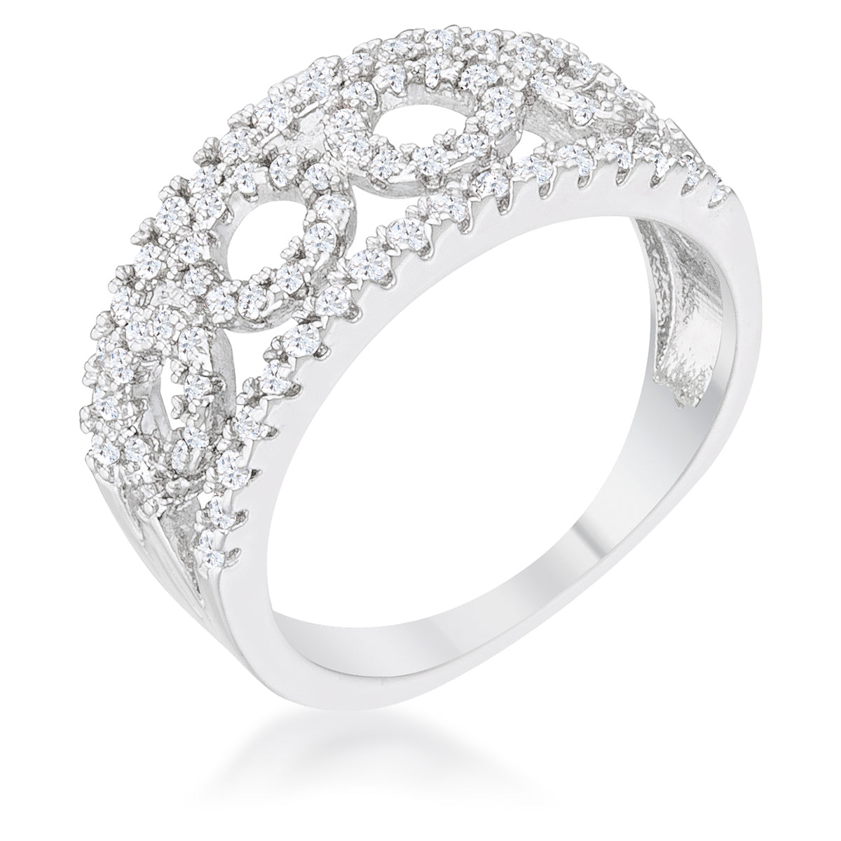 Rina 0.5ct CZ Contemporary Band Ring - ThisandThatShoppe