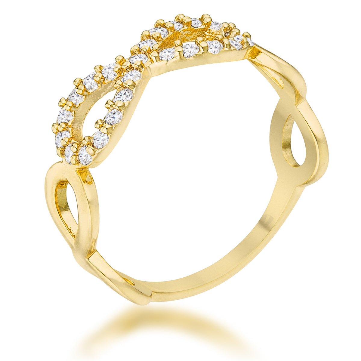 Mina 0.35ct CZ 14k Infinity Ring - ThisandThatShoppe
