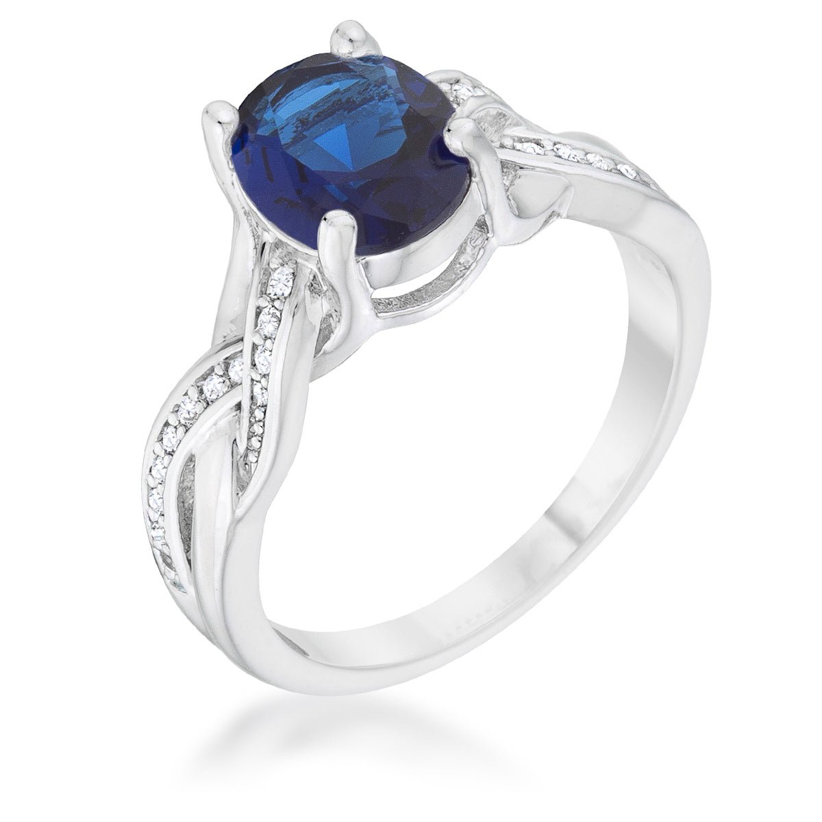 Justine 2ct CZ Classic Oval Ring - ThisandThatShoppe