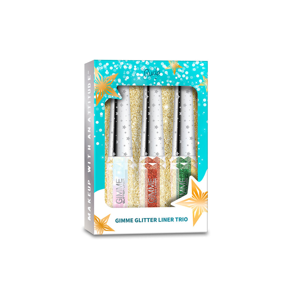 Trio de traceurs scintillants RUDE Gimme Glitter