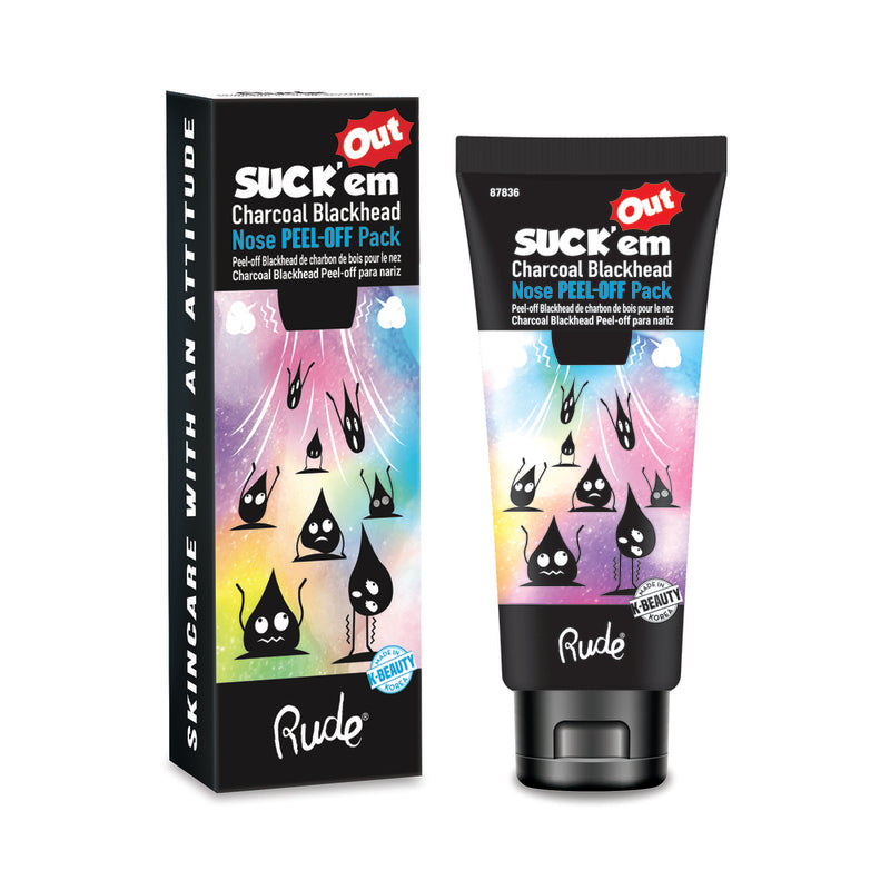 RUDE Suck'em Out Kohle-Mitesser-Nasen-Peel-off-Maske