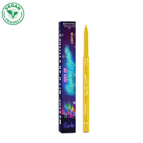RUDE City of Flashing Lights Micro Retractable Liner – Immer an