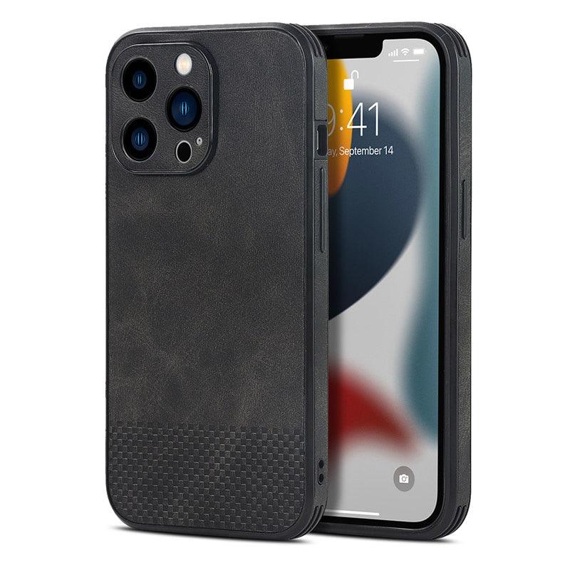Gorgeous Luxury Genuine Leather Phone Case For iphone 13 Pro Max 12 11 14Pro Max XR XS MAX 7Plus Shockproof Cover Full Protective Slim Leather Luxury PU Flexible Bumper Non-Slip Grip Shockproof Full Body Protective Cover Men Women Phone Cases