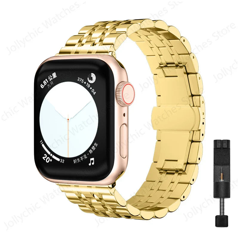 Bracelet en acier inoxydable pour Apple Watch – Design élégant et durable