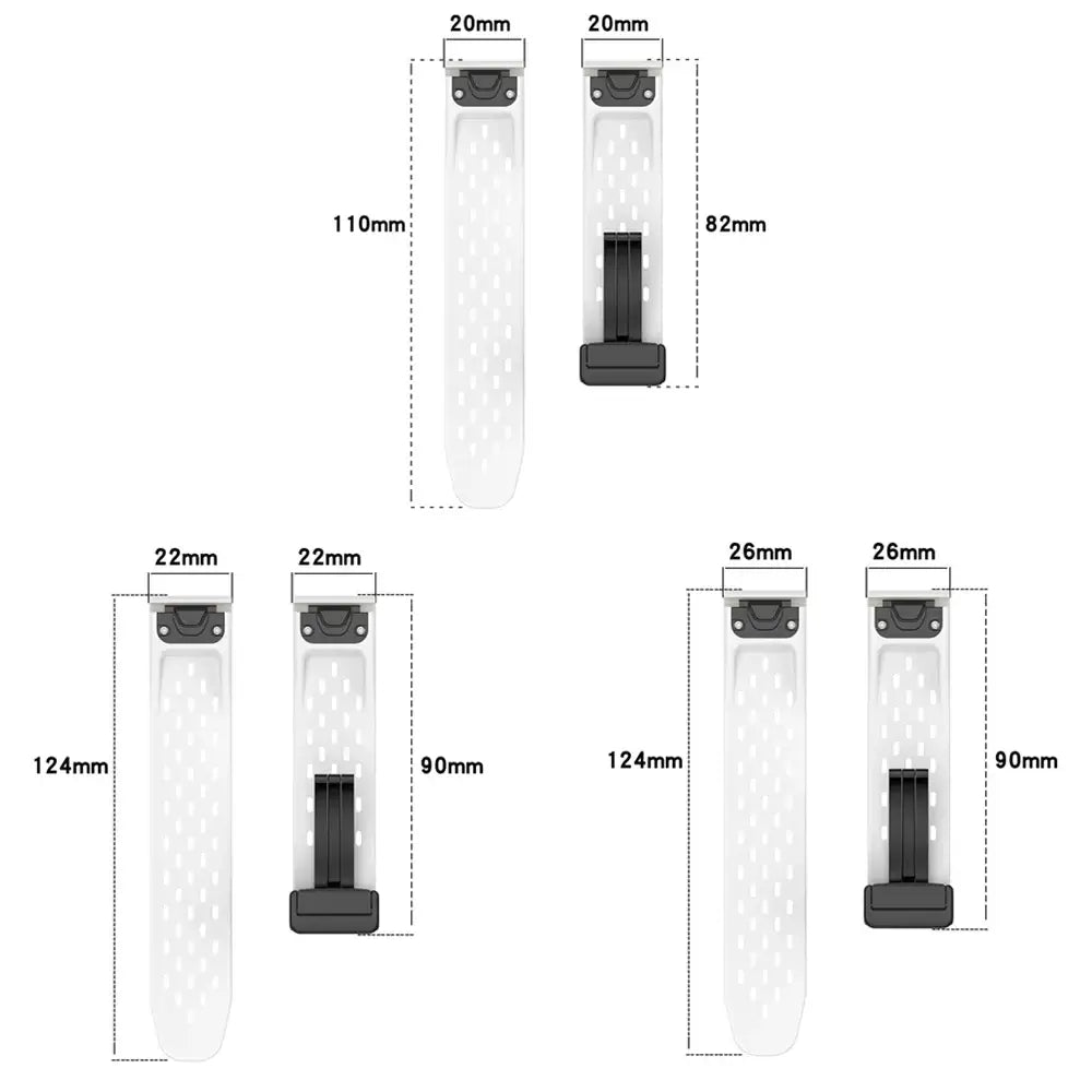 Bracelet en silicone Garmin – Bracelet QuickFit respirant