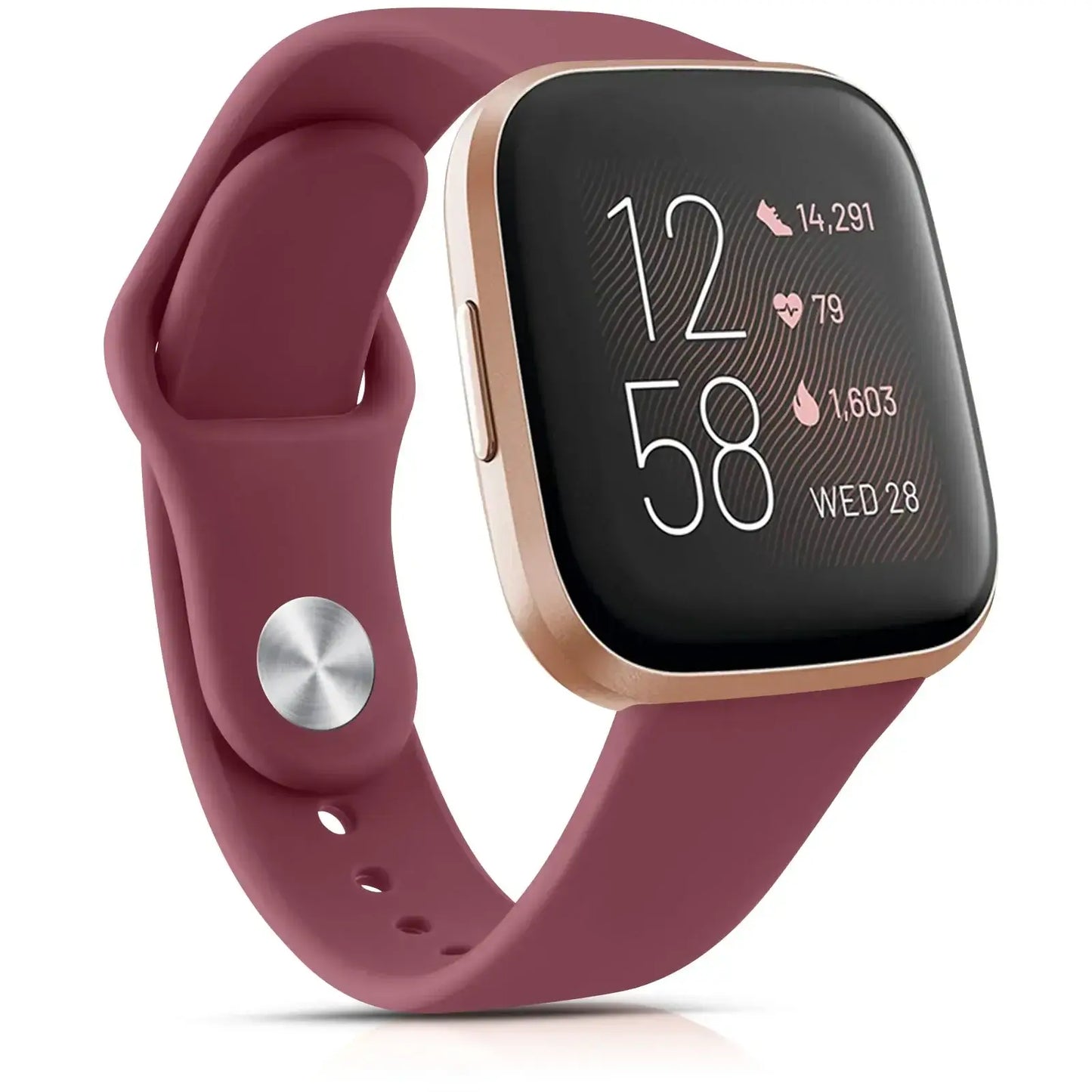 Bracelet en silicone pour Fitbit Versa et Sense - Conception souple et étanche