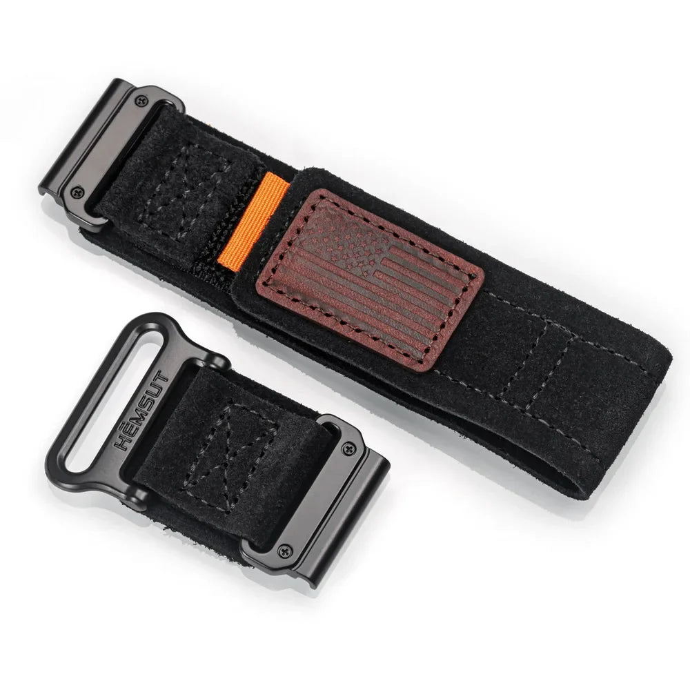 Leder Schlaufe Klett Garmin Armbänder - Quickfit