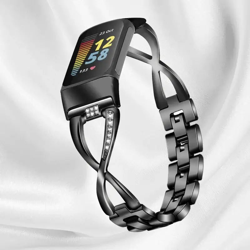Bracelet en acier inoxydable Fitbit Charge 5 6 - Élégant et durable