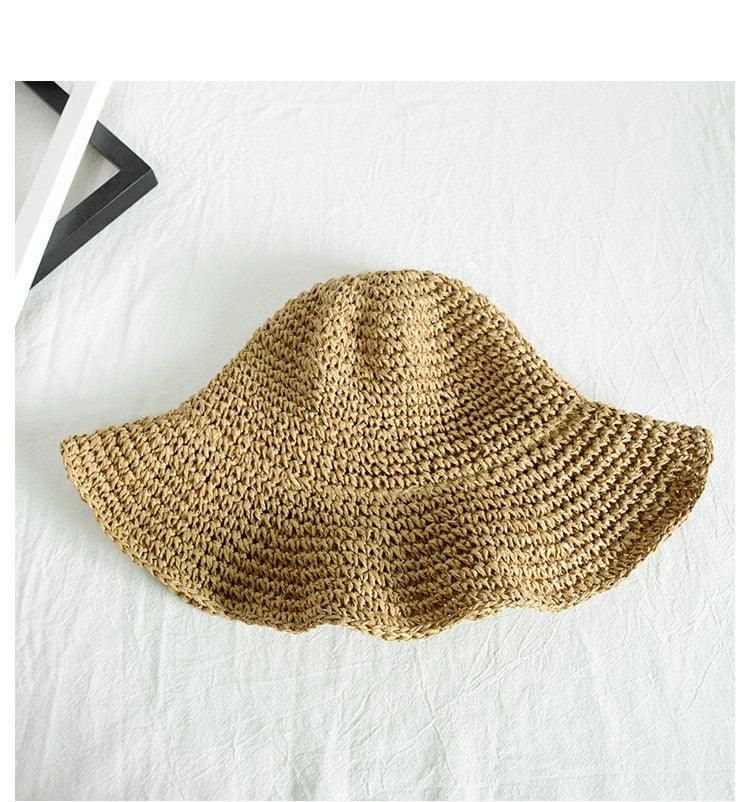 New Girl Sun Hat Unique Trendy Women's Sun Protection Hat Wide Brim Floppy Summer Hats Women Retro Casual Straw Bucket Hat Comfortable Soft Every Day Travel Hat - ThisandThatShoppe