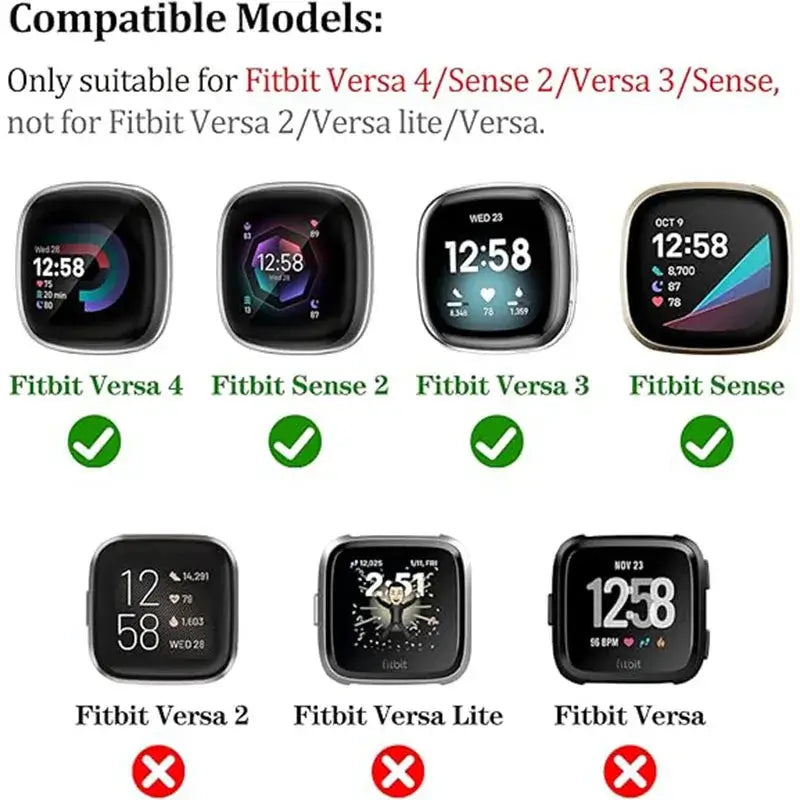 Fitbit Versa & Sense Silikonarmband mit Magnetverschluss