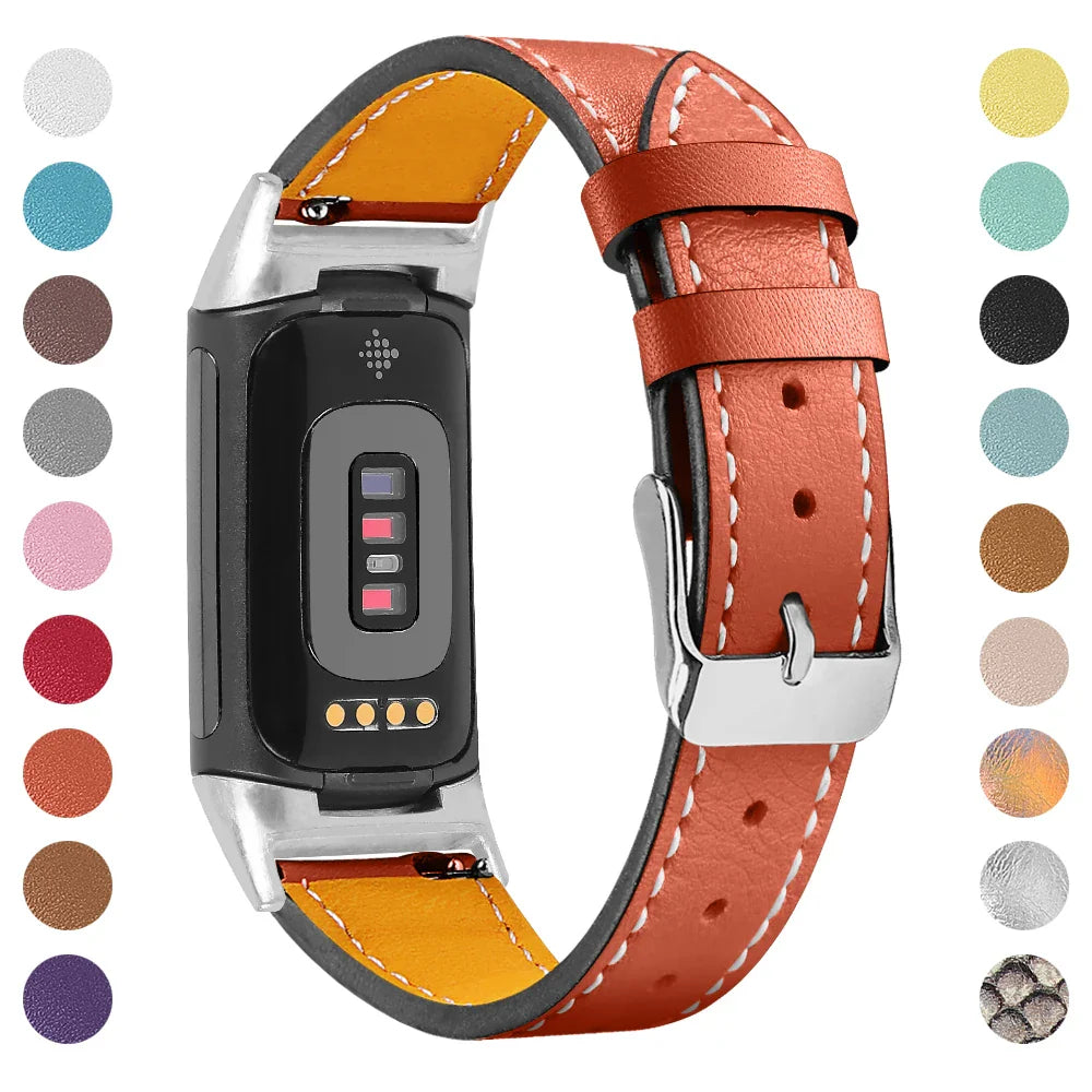 Fitbit Charge 5 6 Lederarmband – Stilvoll und bequem