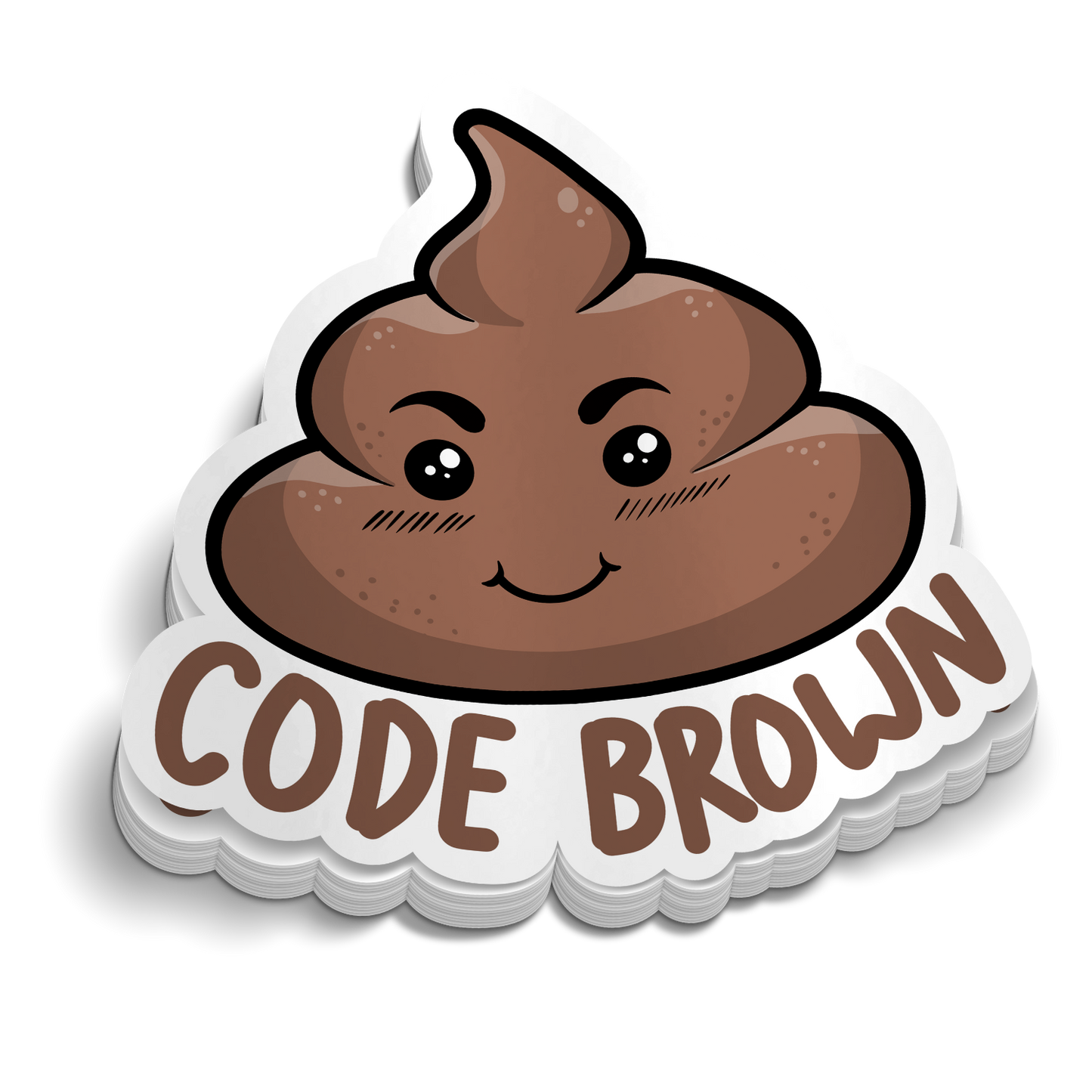 Code Braun Code Braun – Lustiger Aufkleber