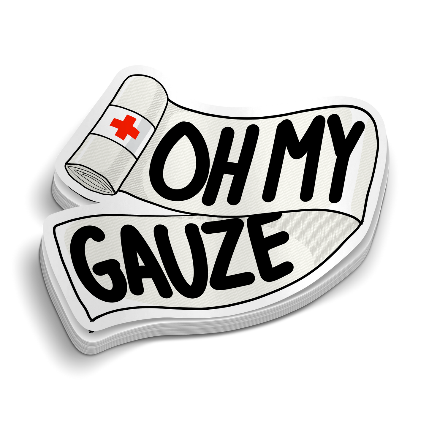 Oh My Gauze Lustiger Medizinischer Aufkleber