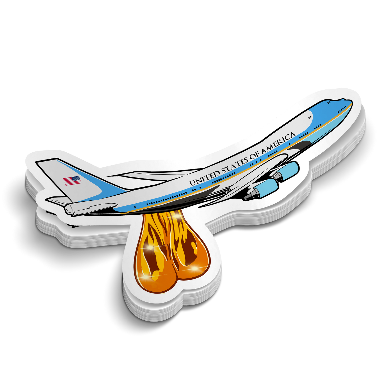 Air Force One - Autocollants drôles pour gobelets