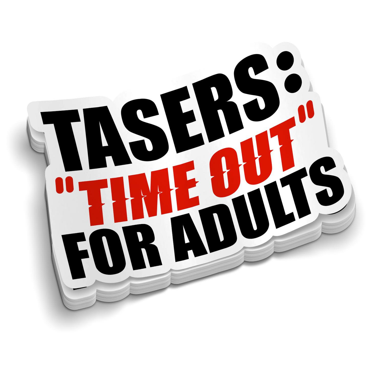 TASERS : TimeOut pour adultes - Autocollants drôles de police