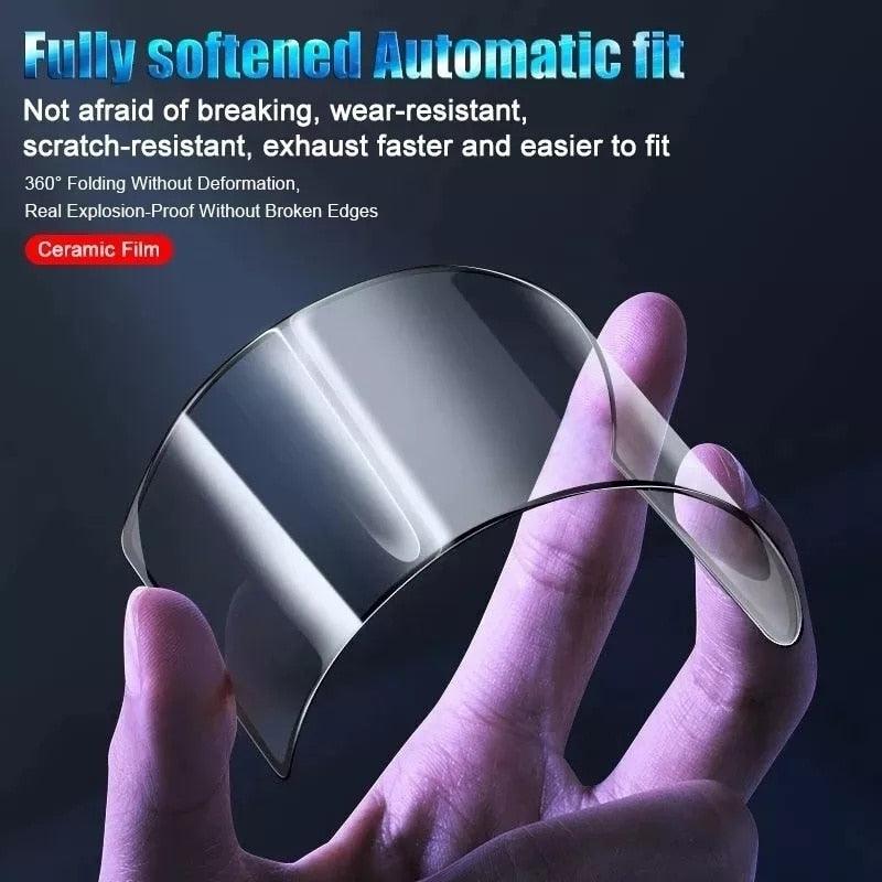 4pcs Soft Matte Ceramic Film Screen Protector for iPhone 14 13 12 Pro Max 11 XR XS X 8 7 plus SE20 Anti-broken Not Glass Film Matte Finish Tempered Glass Screen Protector for iPhone