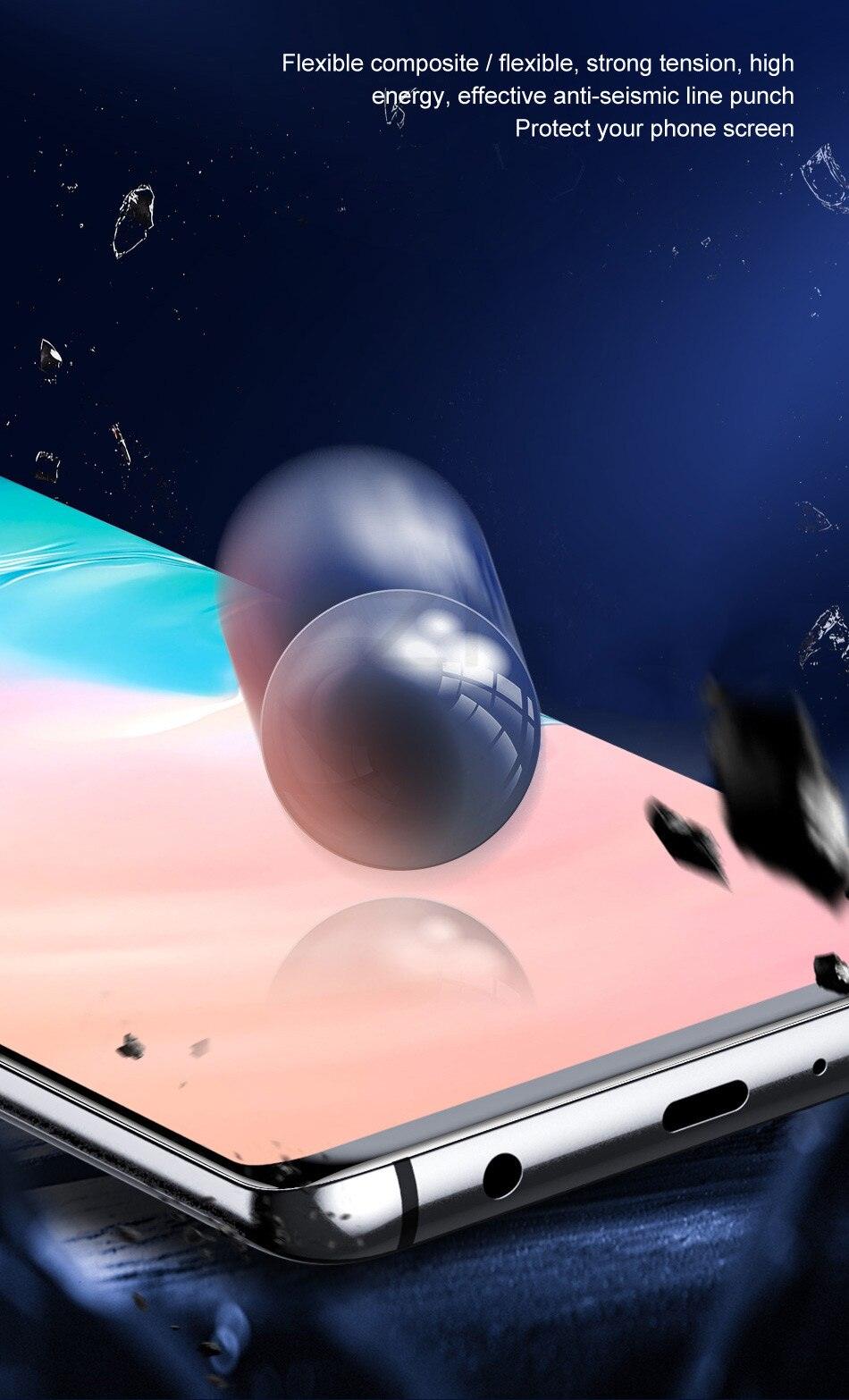 2PCS Hydrogel Silicone Screen Protector Full Glue Cover Sticker Film For iPhone 12 XS Max XR For iphone 13 X 7 8 6S 11 pro max Hydrogel Protective Film Transparent Soft Screen Protectors
