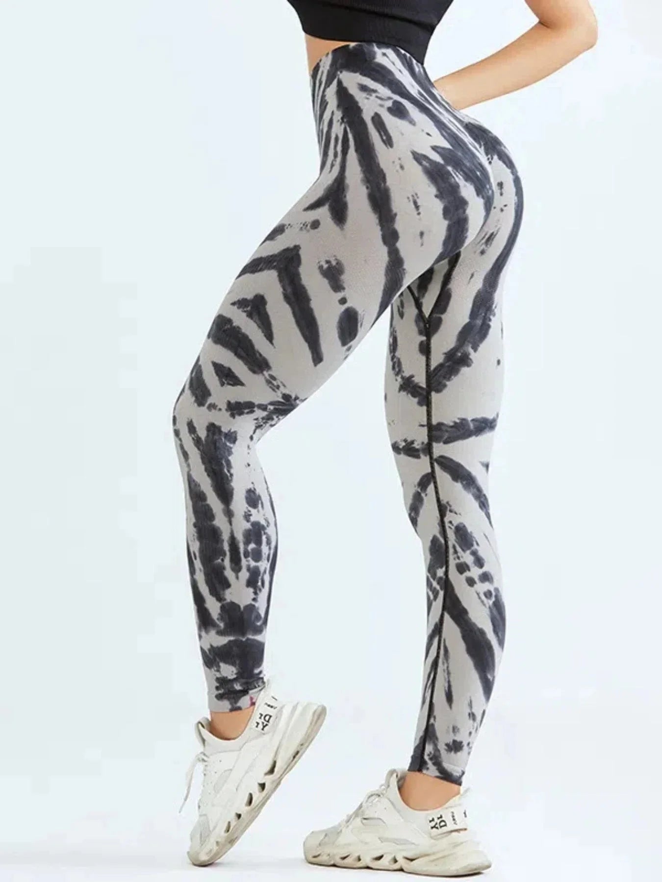 🧘♀️ Tie-Dye Seamless High-Waist Scrunch Butt Leggings