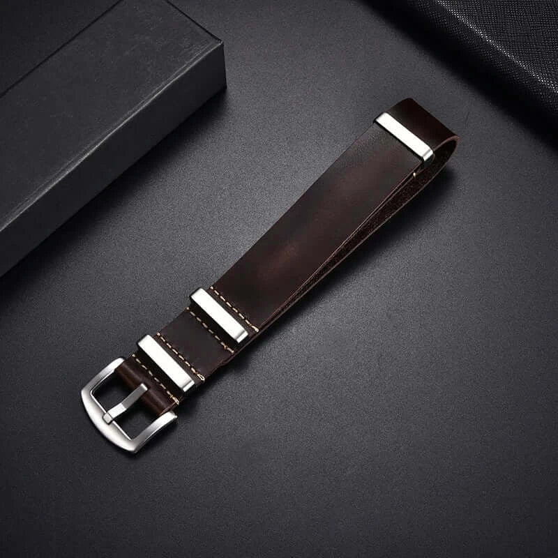 Ticwatch Lederarmband - Hochwertiges strukturiertes Design