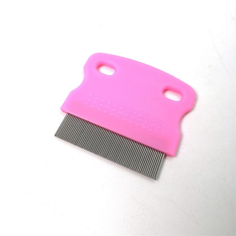 Dog Comb Remove Flea Hair Brush Hair Comb Puppy Cat Comb Dog Brush Multifunction Pet Grooming Dog Brush Comb Pet Cat Puppy Dog Lice Comb Remover Stainless Steel Fine Teeth Pet Lice Flea Comb
