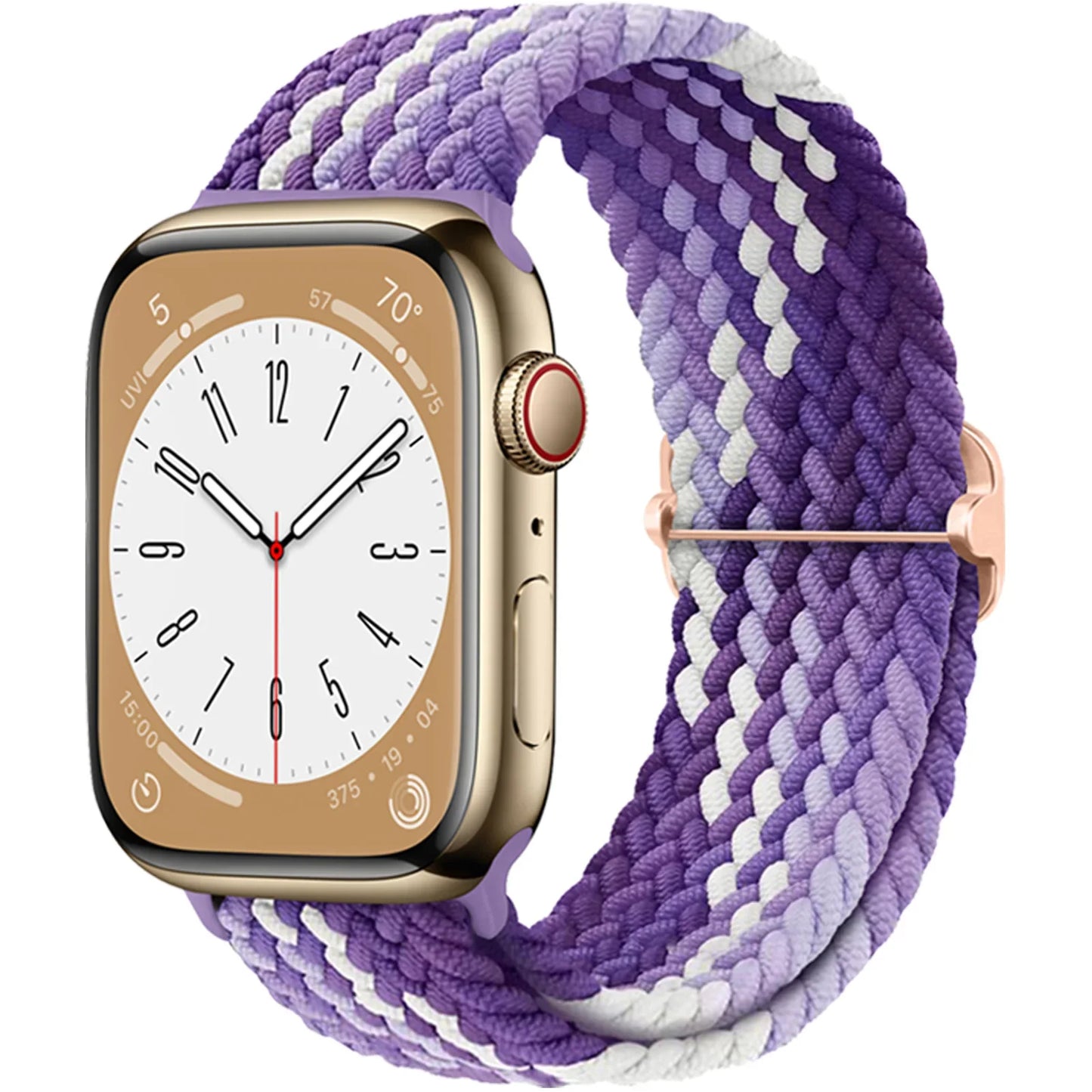 Bracelet tressé pour Apple Watch - Bande en nylon élastique doux