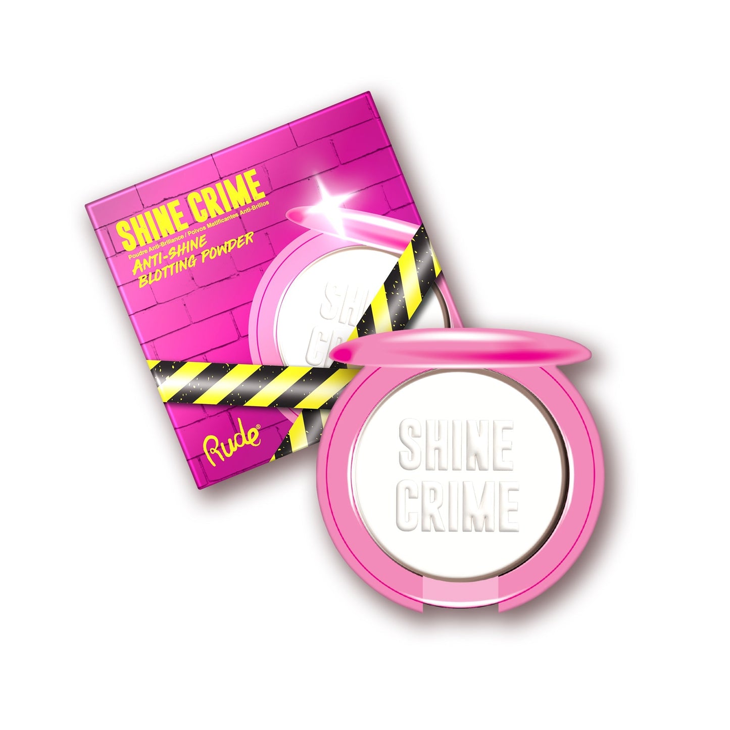 RUDE Shine Crime Anti-Glanz Puder – Translucent – Translucent